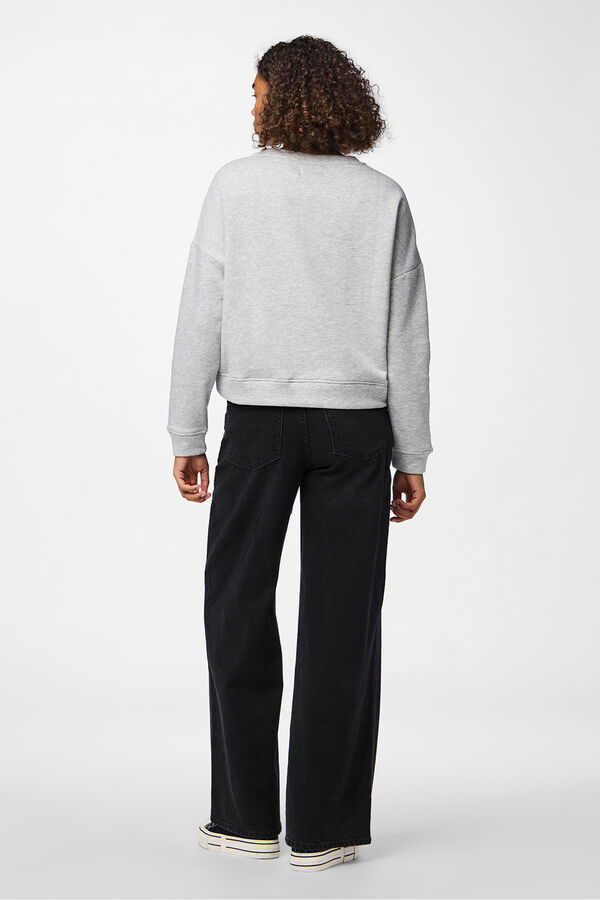 Pieces Sudadera basica gris