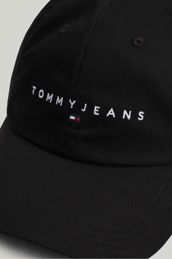 Tommy Jeans Gorra Tommy Jeans con logotipo frontal negro
