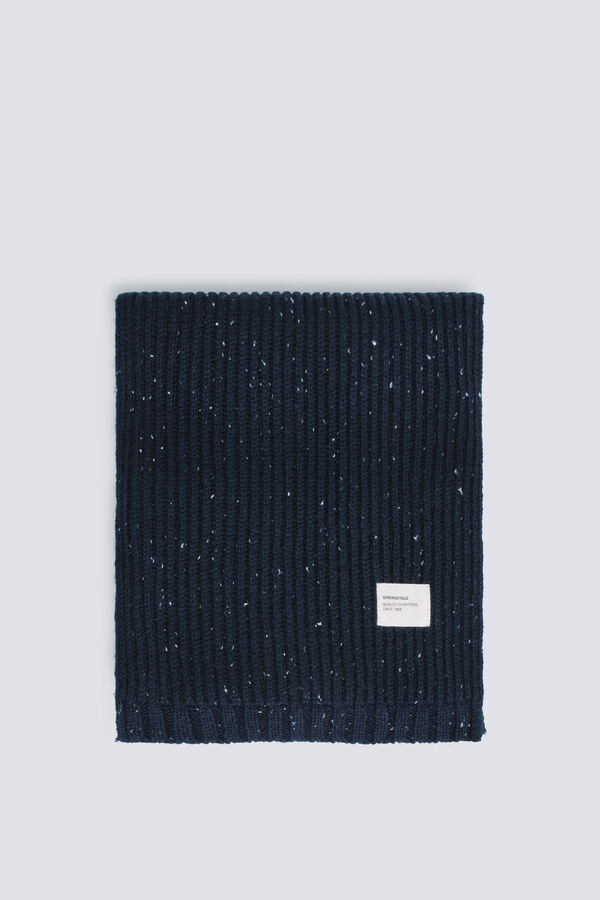 Springfield Bufanda canal&eacute; neps azul