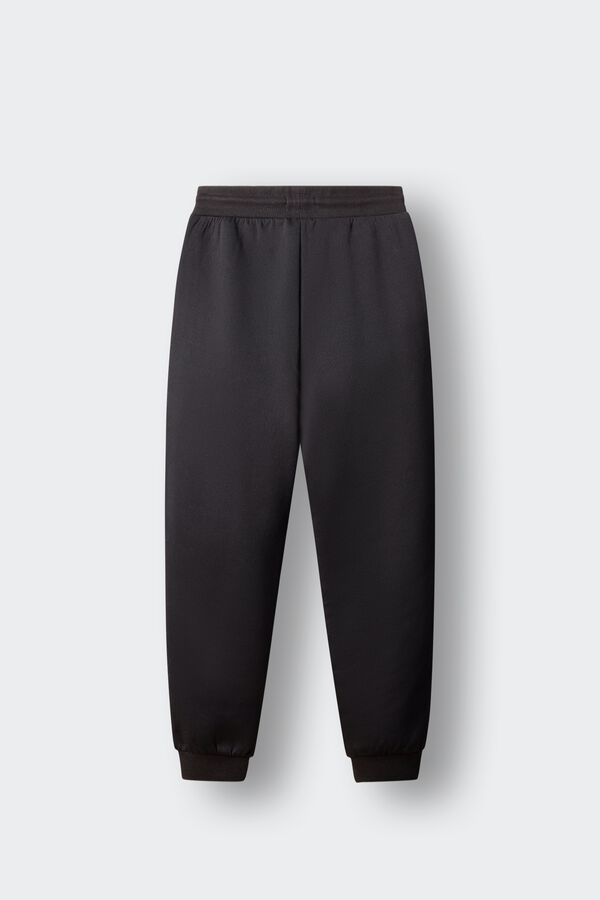 Springfield Kids Dečije najlon jogger pantalone Crna