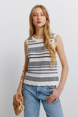 Springfield Top od trikoa sa prugama Bež