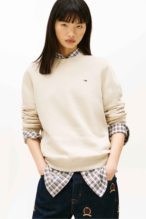 Tommy Jeans Sudadera de corte regular beige