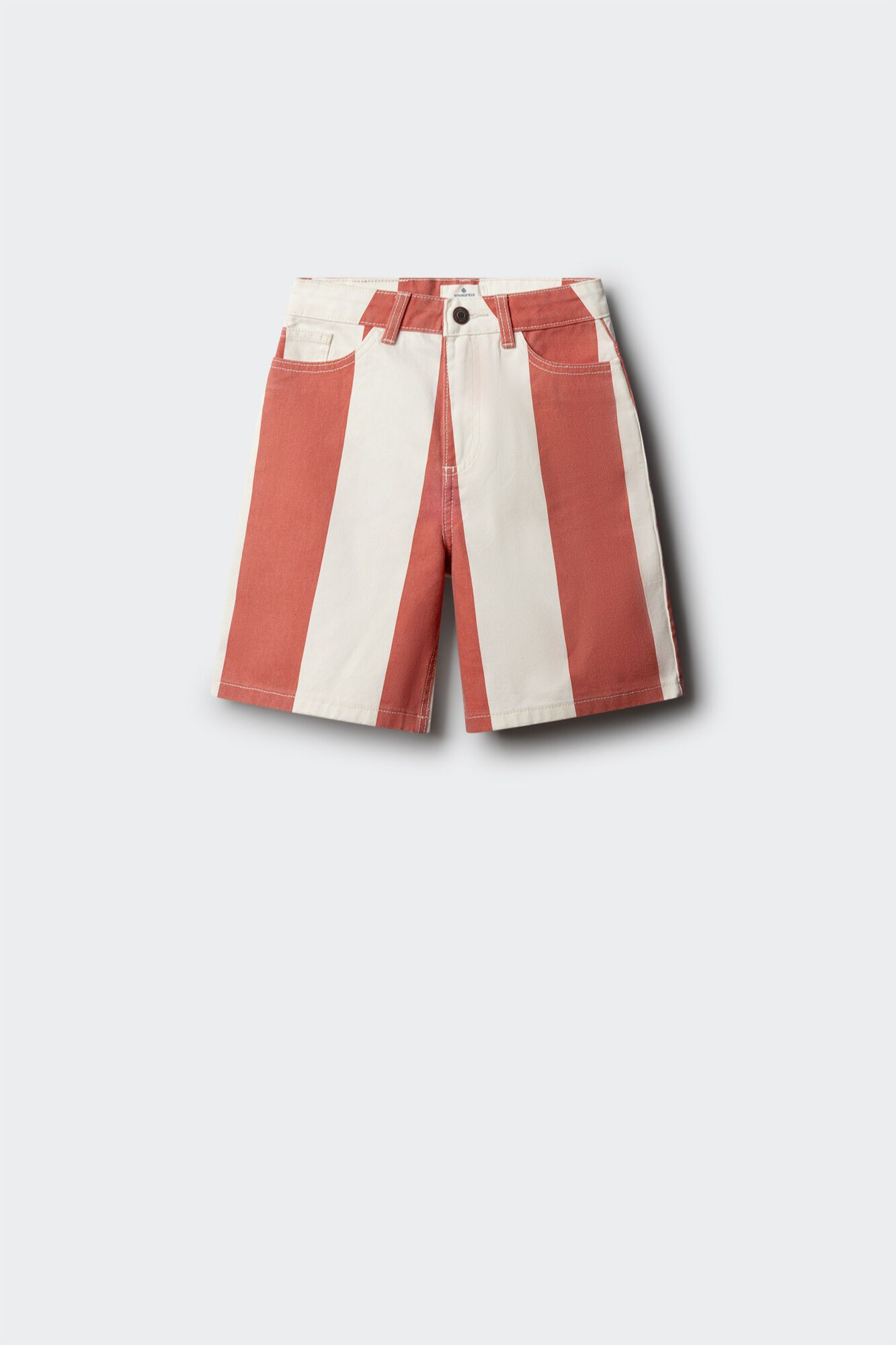 Springfield Kids Crvene bermude na pruge za dečake