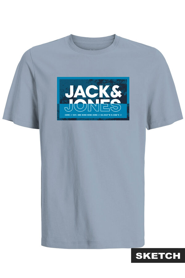 Jack & Jones Junior Camiseta estampada logo azul