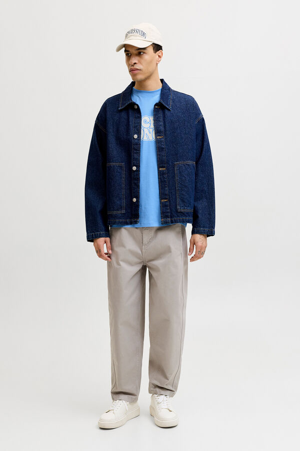 Jack & Jones Camiseta print frontal azul