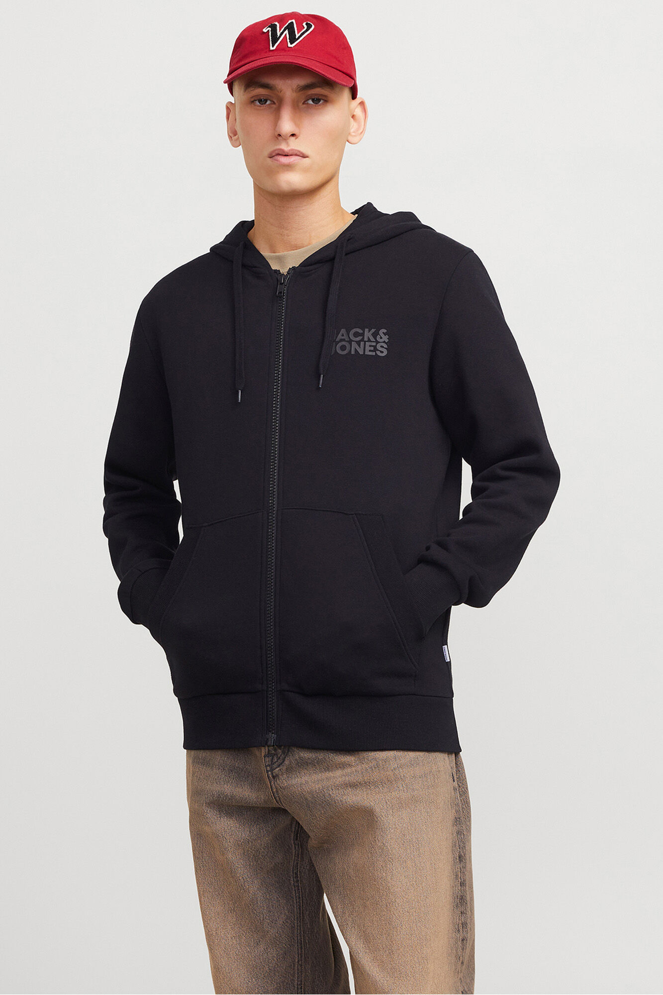 Jack & Jones Sudadera b&aacute;sica cremallera