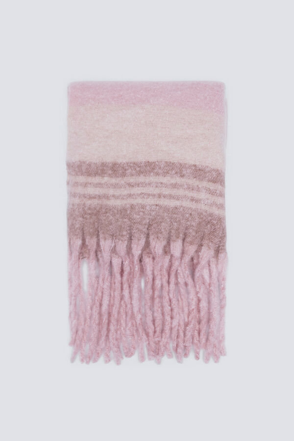 Springfield Ružičasti i ecru karirani &scaron;al Ružičasta