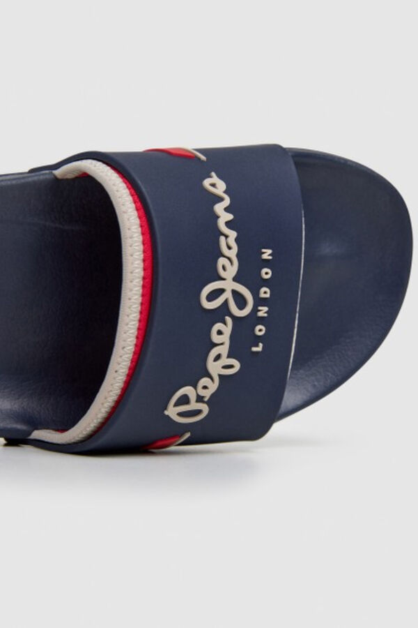 Pepe Jeans Chanclas doble hebilla azul