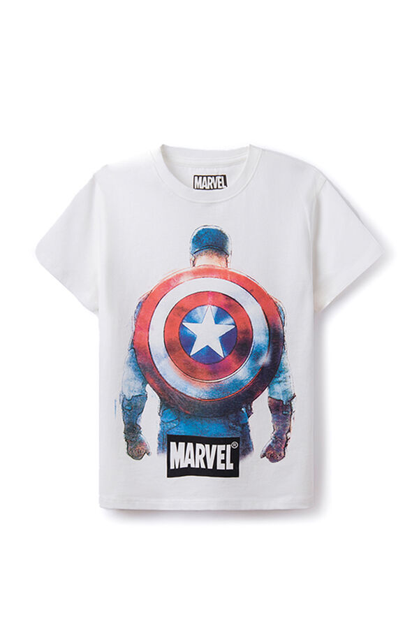 Springfield Marvel Amerika Kapitány fiú pólója természetes