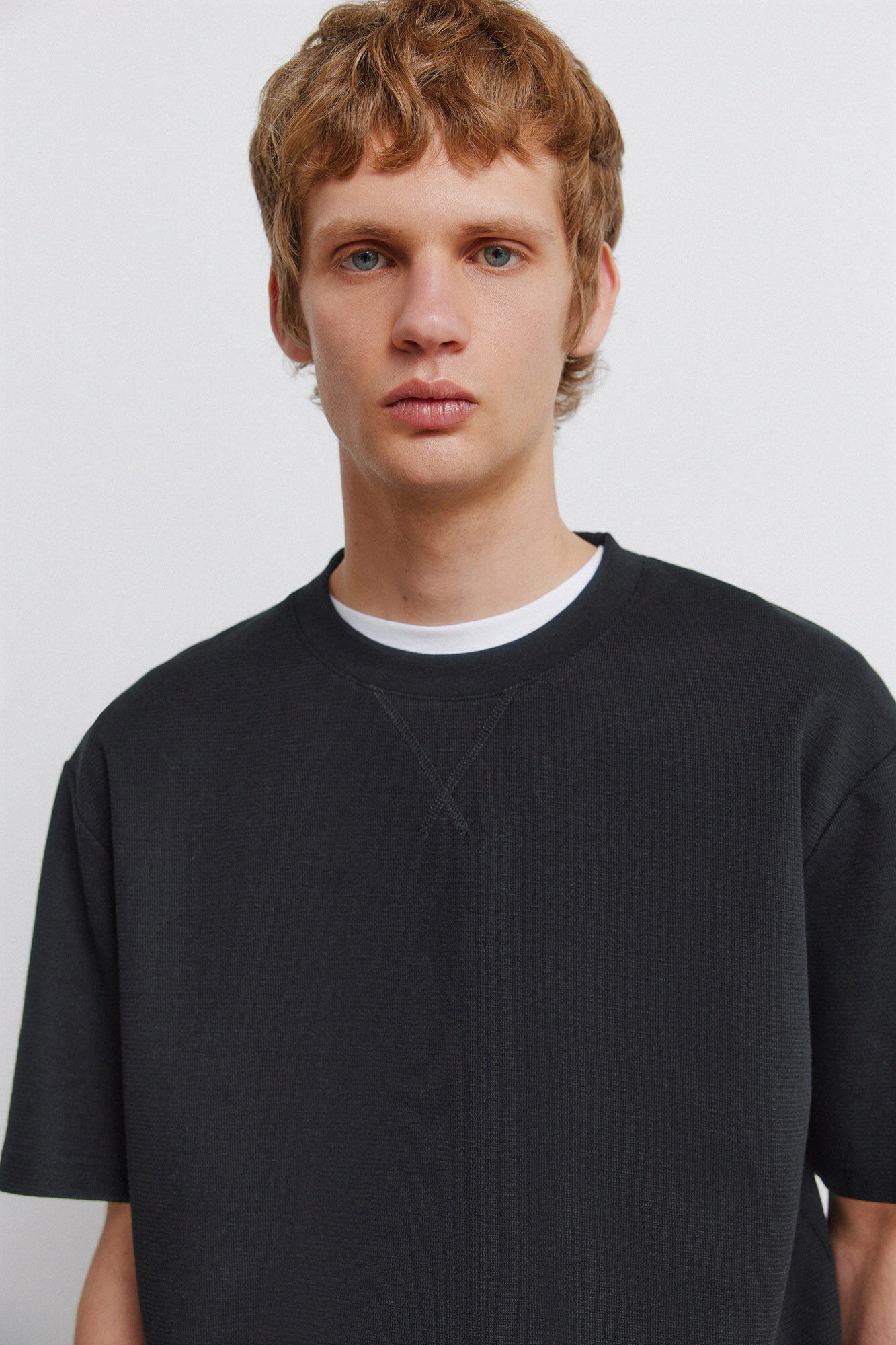 Springfield Majica sa vafl teksturom