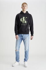 Springfield Sweatshirt de homem com capuz preto