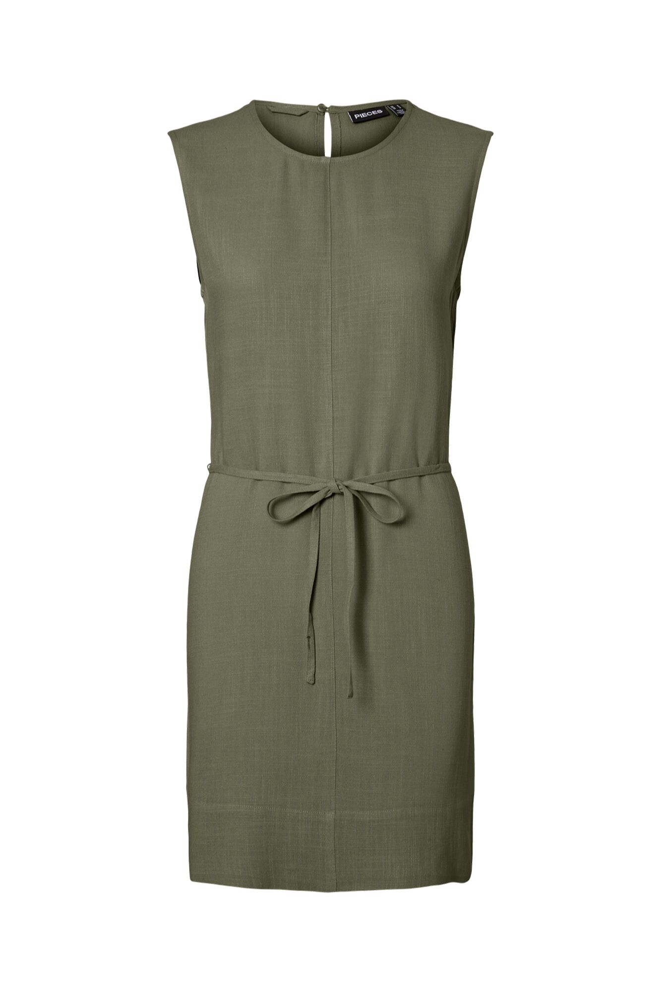 Pieces Vestido corto de lino sin mangas