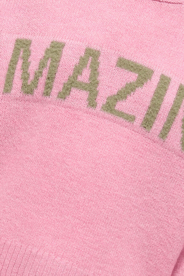 Only Girls Jersey texto ni&ntilde;a rosa