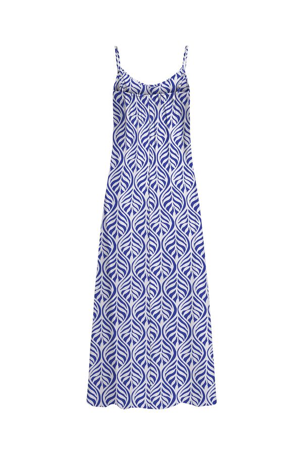 Only Vestido largo tirantes azul