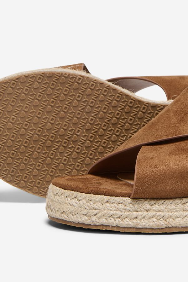 Only Platform espadrille bej &icirc;nchis