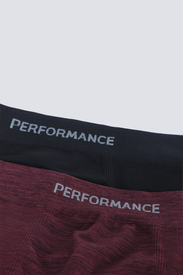 Springfield Pakovanje od 2 para sportskih bokserica bez šavova Crna