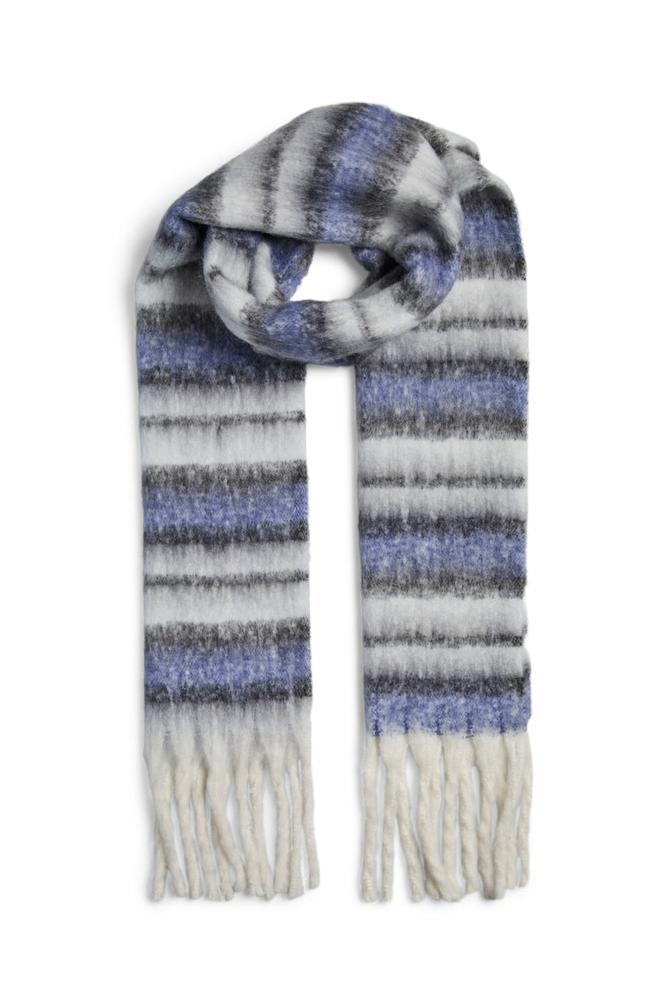 Pieces Bufanda rayas flecos