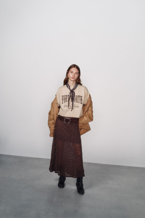 High Spirits Majica dugih rukava Smeđa