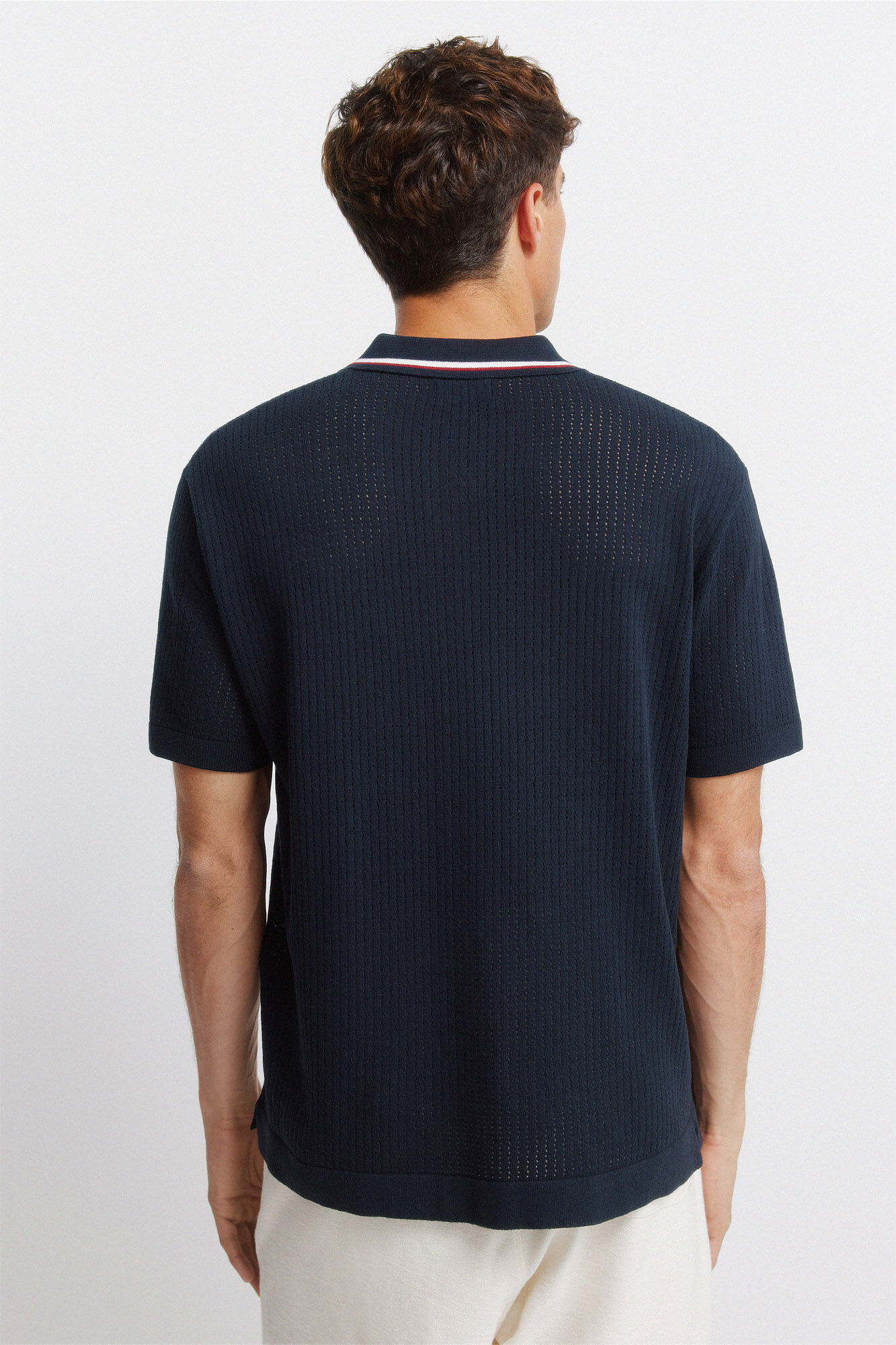 Jacquard sport polo shirt | T-shirts for men | WomenSecret