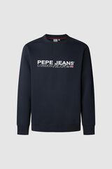 Pepe Jeans Sudadera Cuello Redondo Con Logo azul