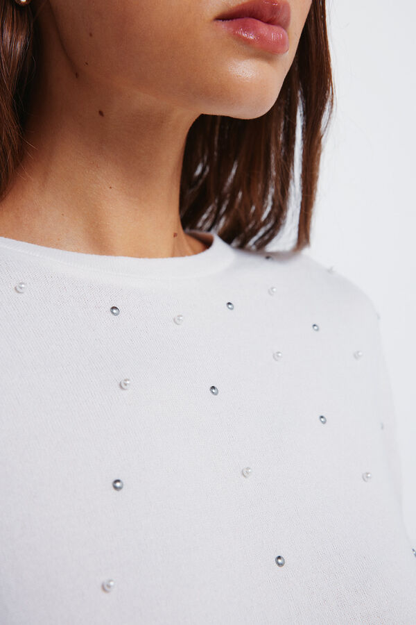 Springfield Majica sa pozicioniranim klinovima Bež