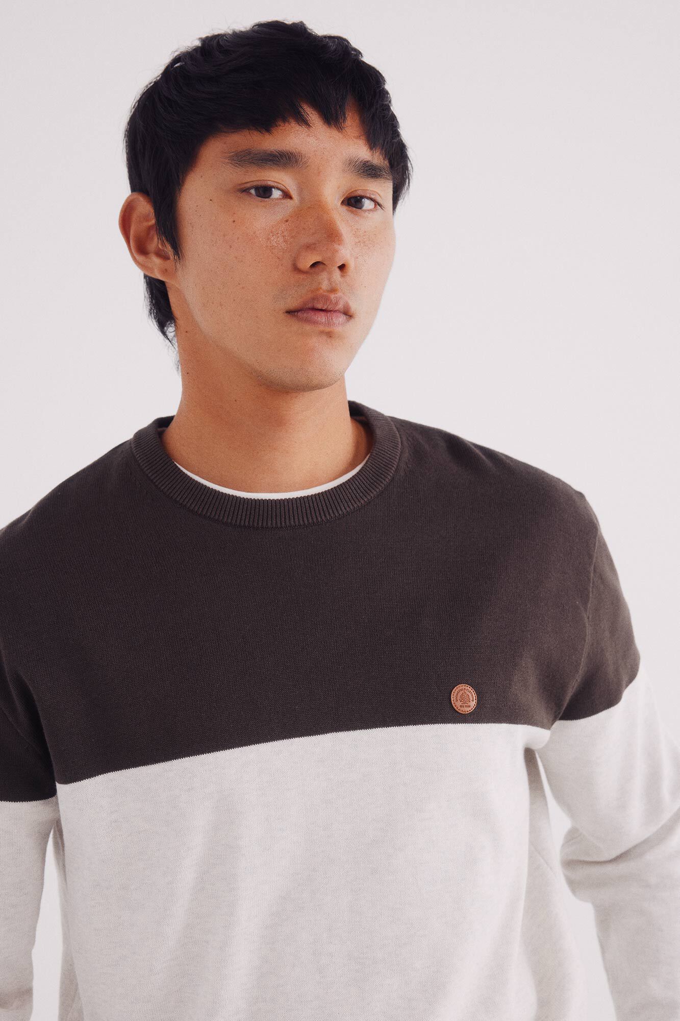 Springfield Osnovni džemper sa blokovima boja