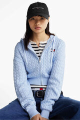 Tommy Jeans Gorra Tommy Jeans con logotipo frontal negro