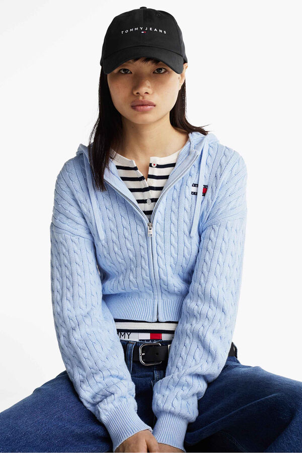 Tommy Jeans Gorra Tommy Jeans con logotipo frontal negro