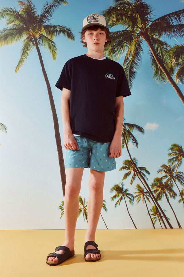 Springfield Kids Dečiji kupaći kostim sa hobotnicama Plava