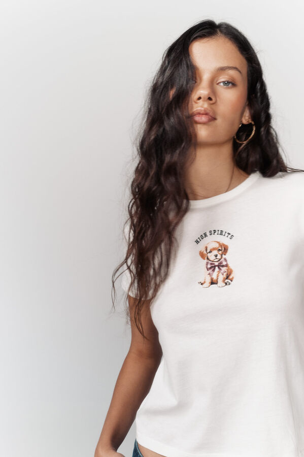 High Spirits T-shirt Waggy bege