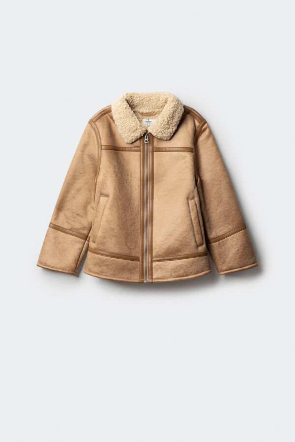 Springfield Kids Dečija pilotska jakna Braon