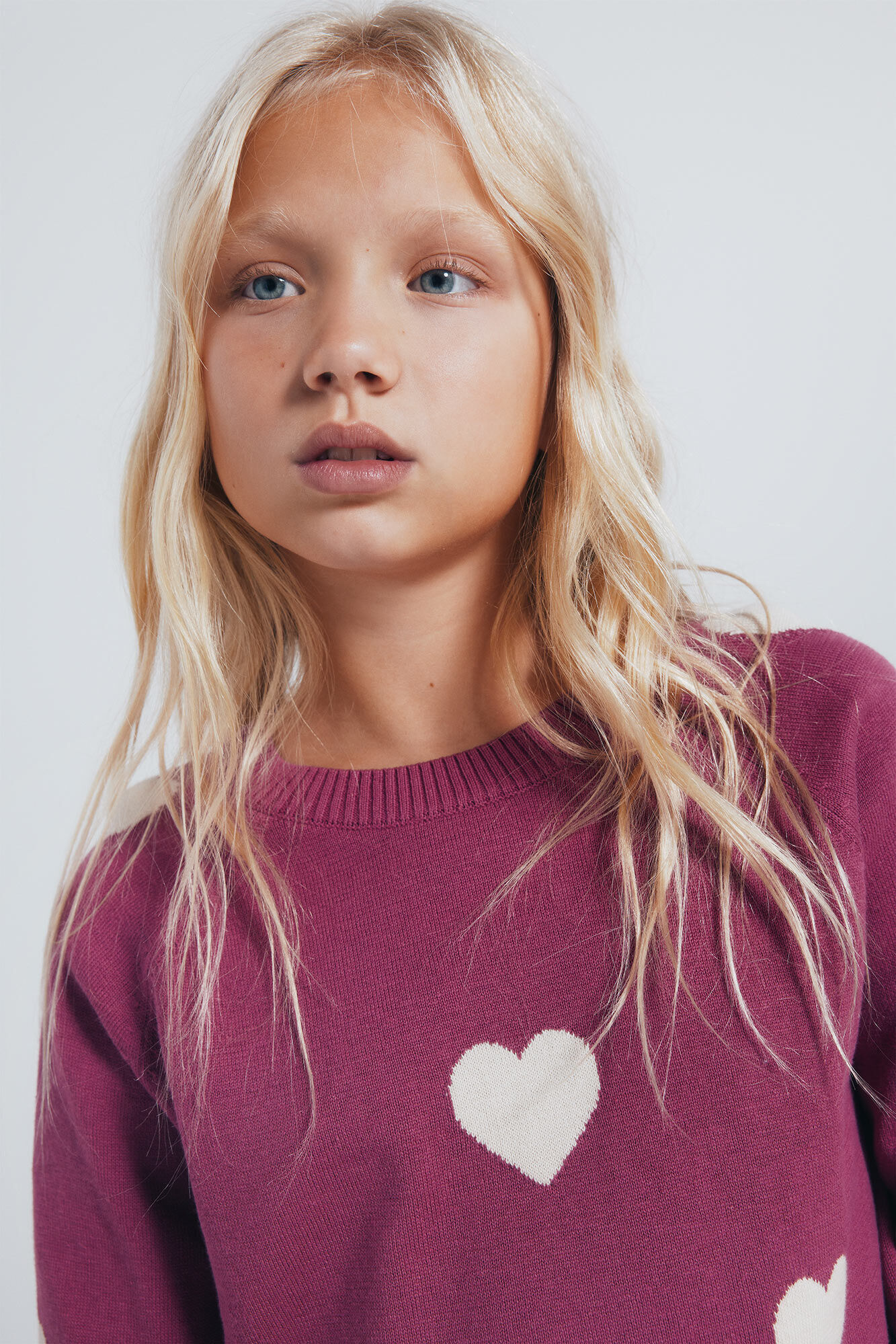 Springfield Kids Džemper sa srcima za devojčice