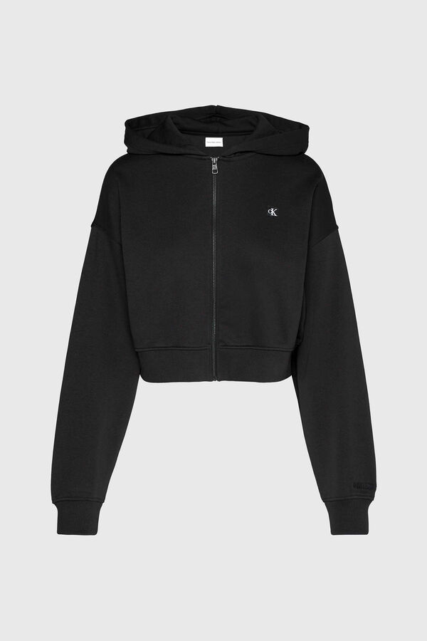 Calvin Klein Women's hood sweatshirt black