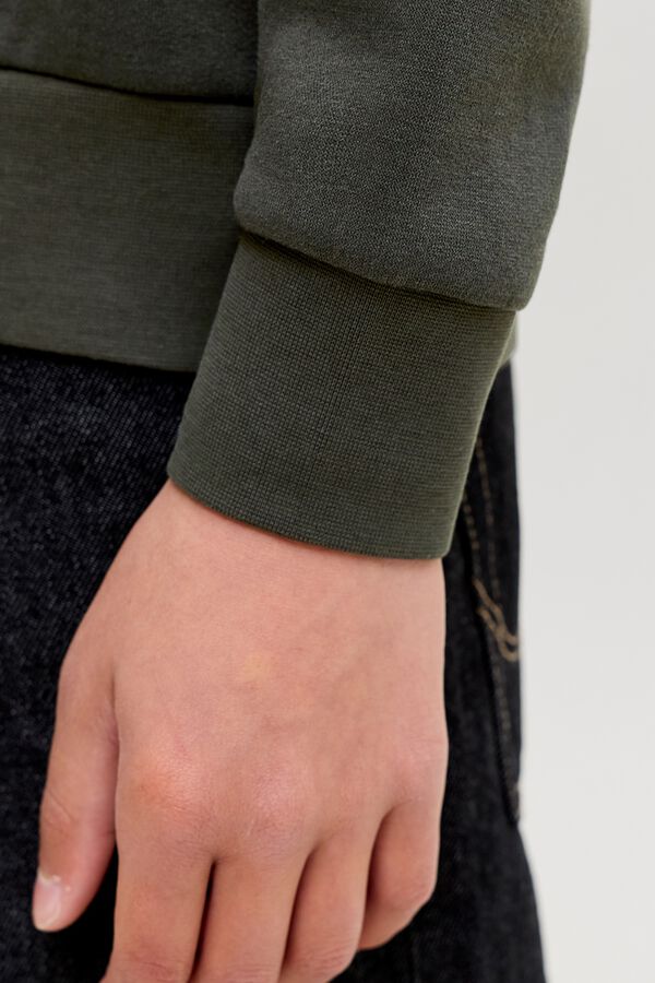 Jack & Jones Junior Sweatshirt relaxed estampada cinzento