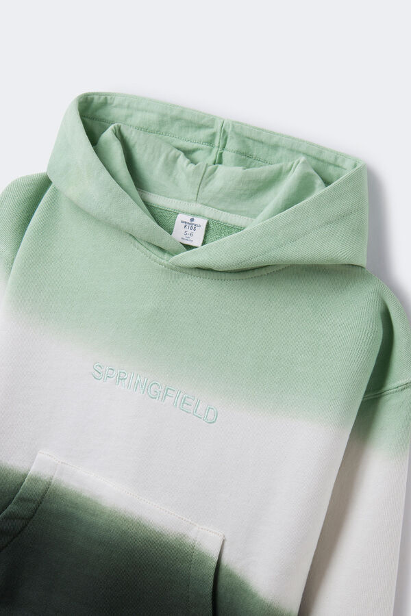 Springfield Sweatshirt dip dye menino verde