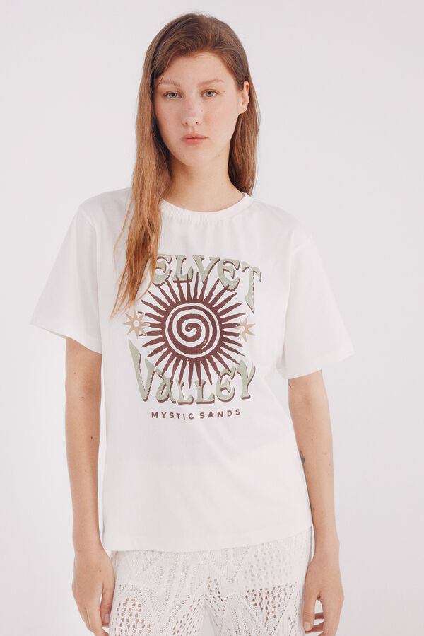 Springfield Majica Velvet Bež