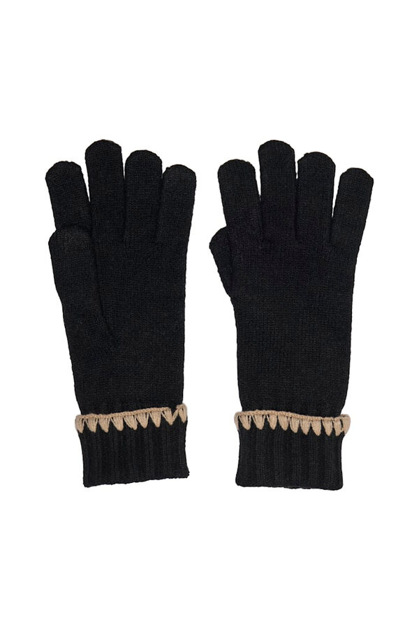 Only Guantes de punto negro