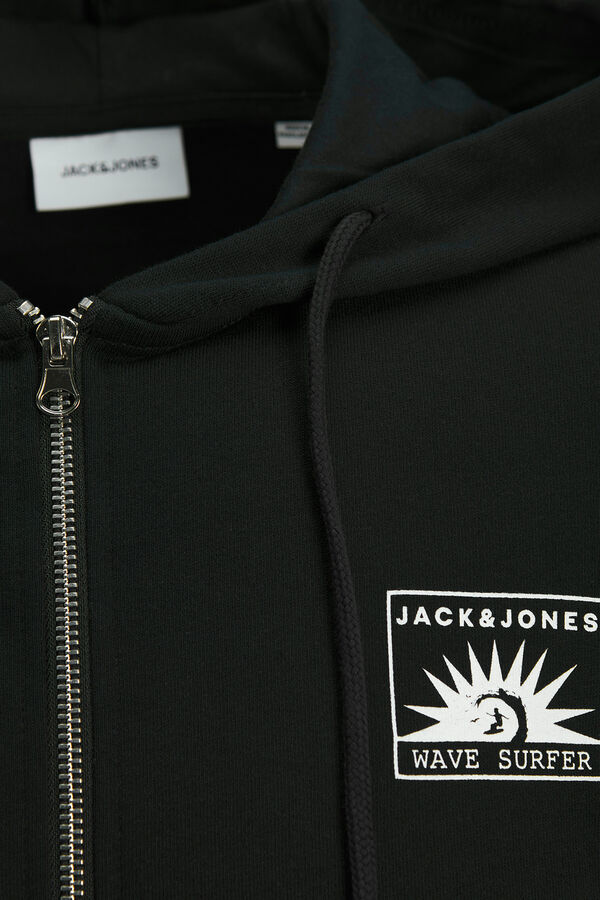 Jack & Jones Sudadera con cremallera negro