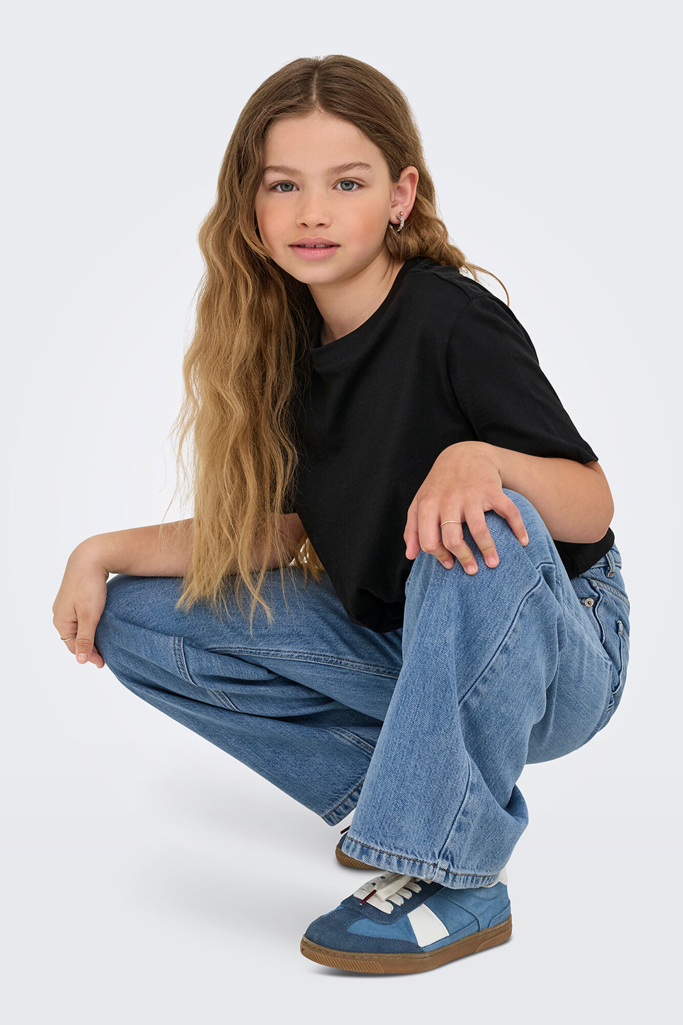 Only Girls Top de manga corta con nudo