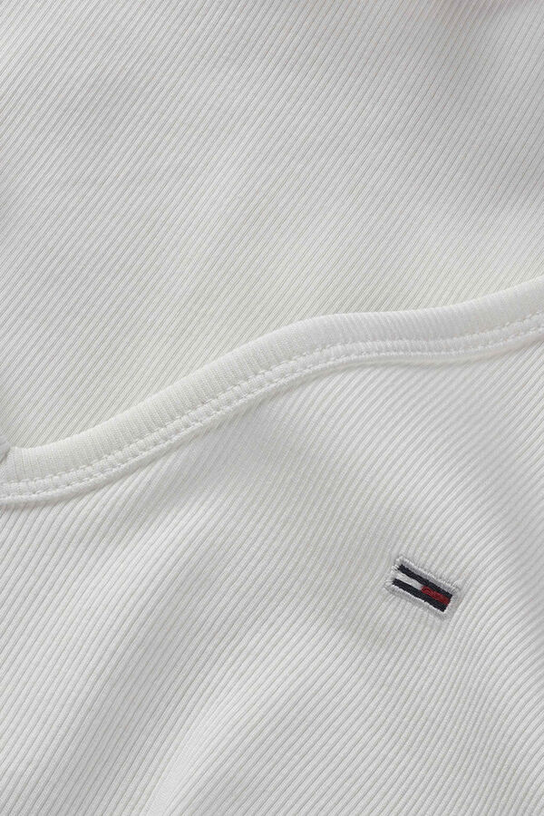 Tommy Jeans Camiseta slim de manga corta blanco