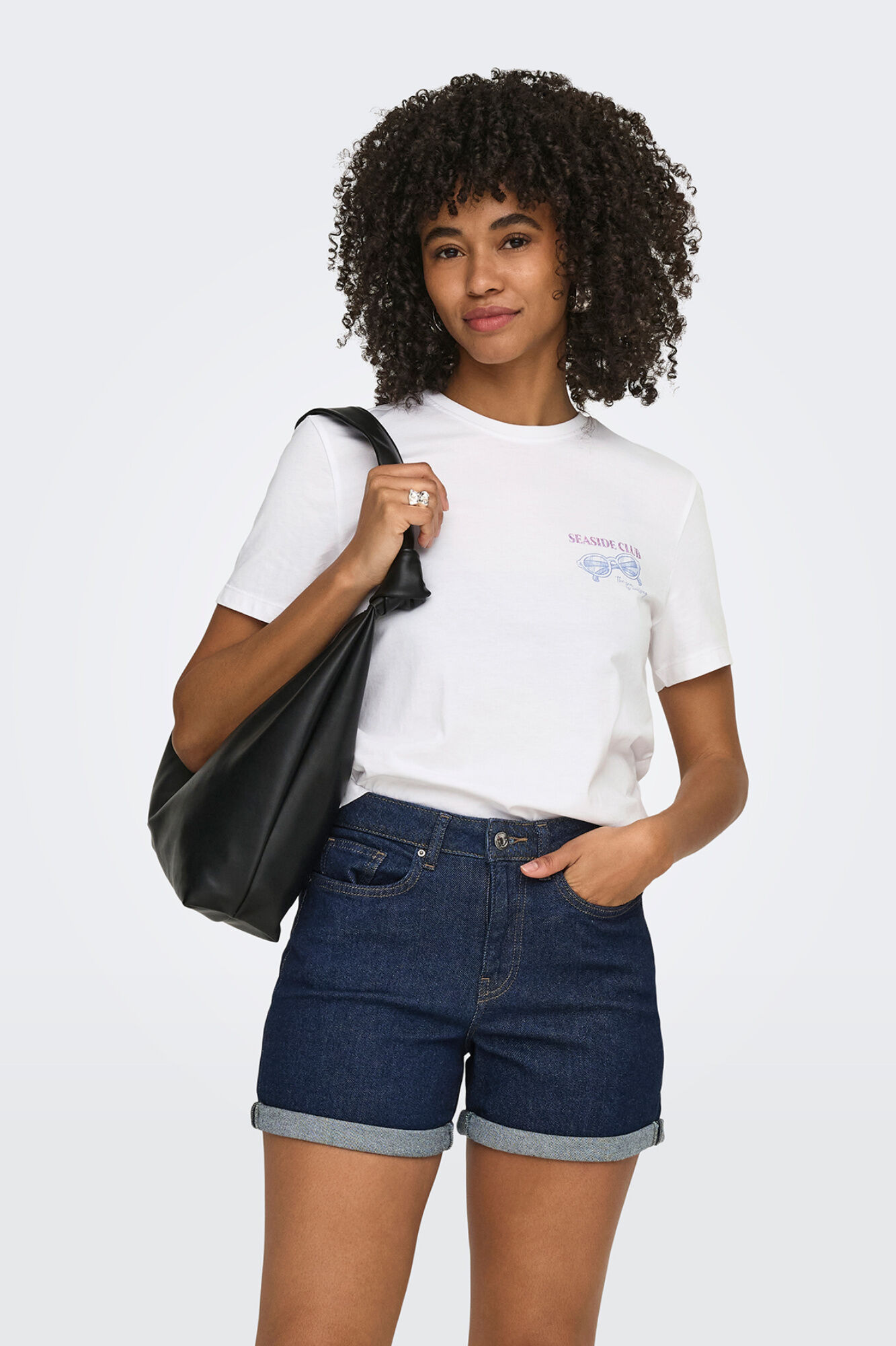Only T-shirt estampado nas costas