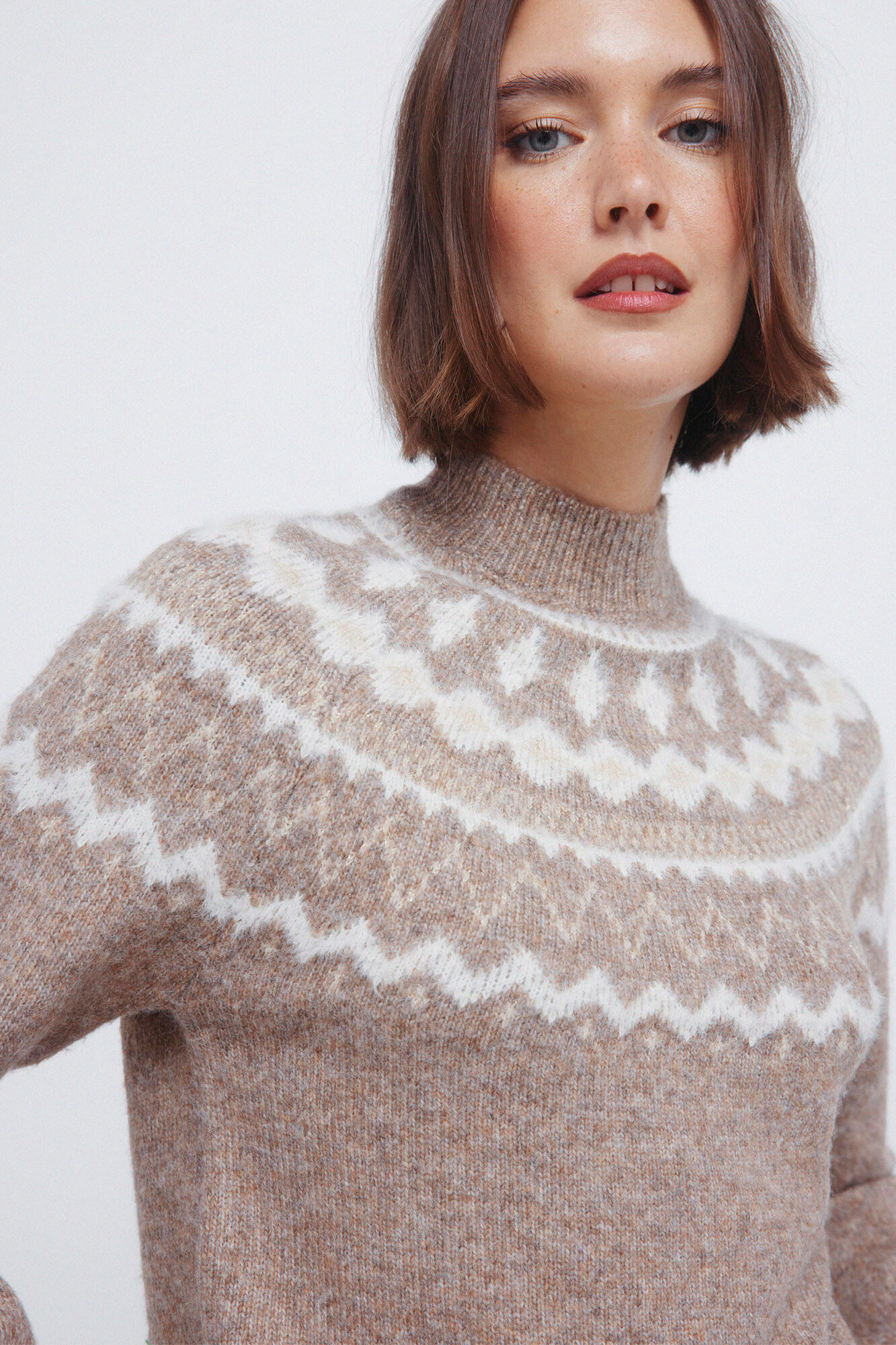 Springfield Jersey cenefa jacquard pelo