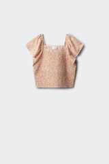 Springfield Kids Top sa cvetnim dezenom za devojčice Bež