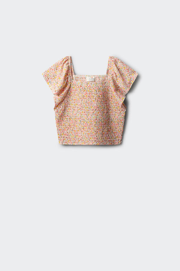 Springfield Kids Top sa cvetnim dezenom za devojčice Bež