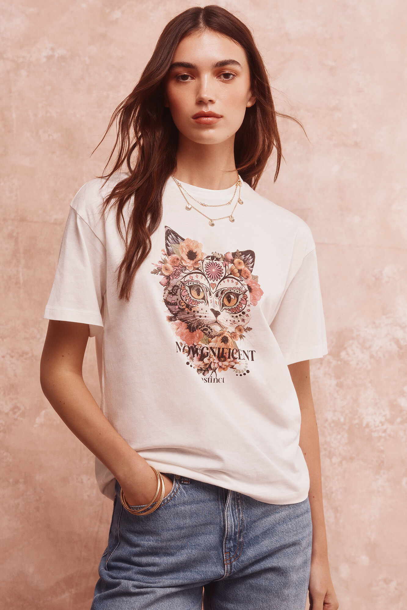 Springfield Camiseta "Meowgnificent"