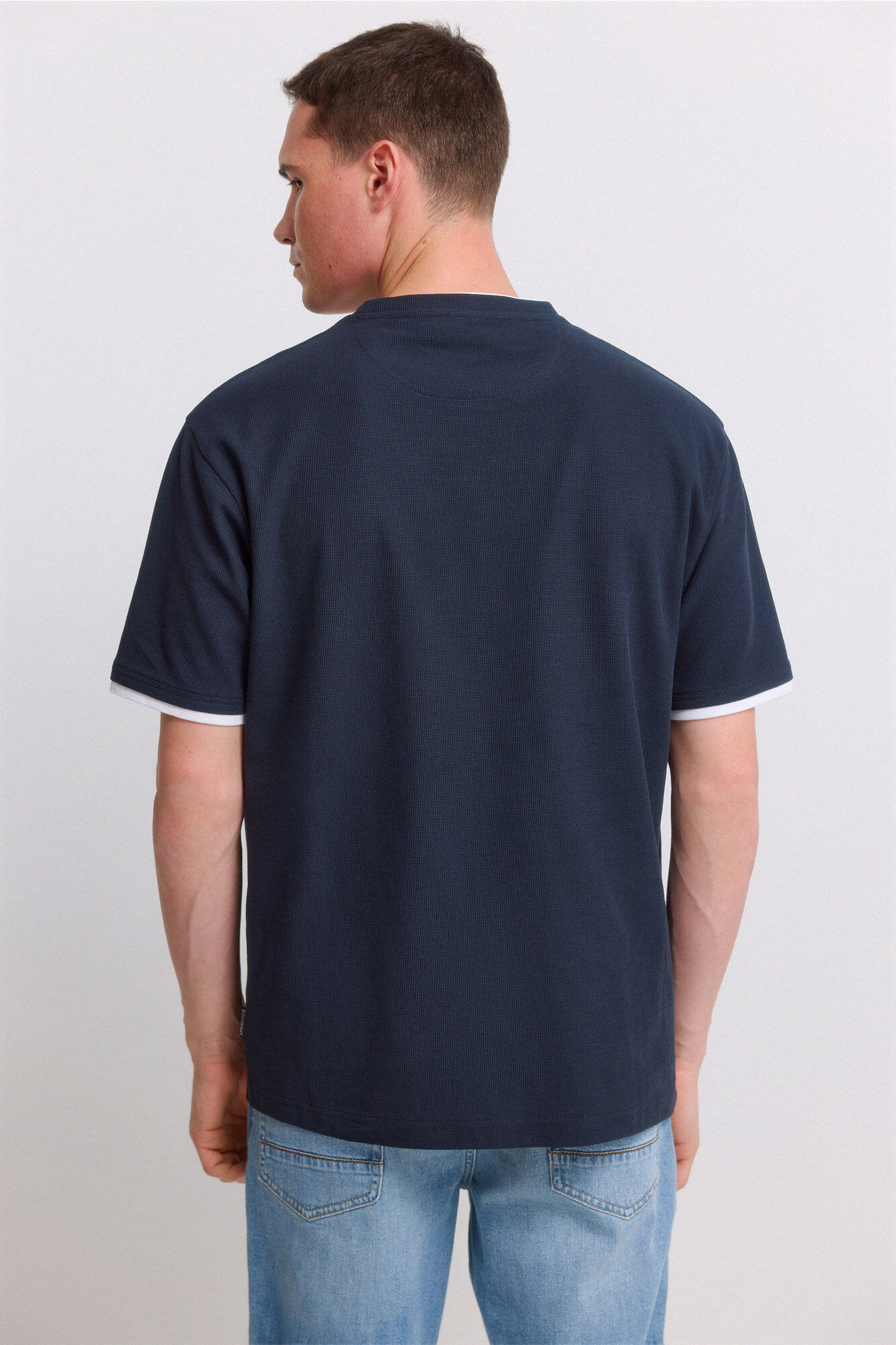 Springfield Camiseta waffle doble