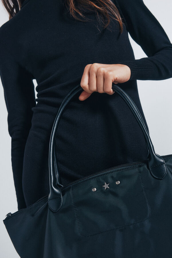 Springfield Najlonska velika torba Crna