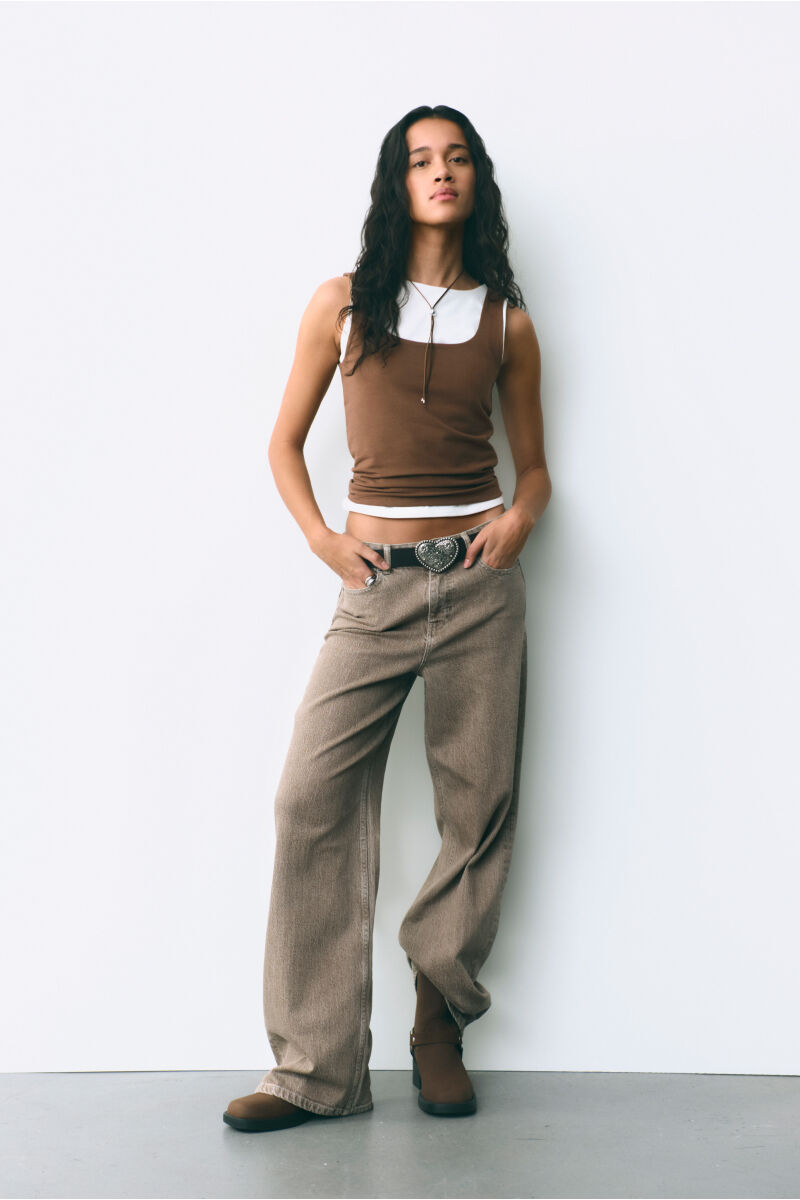 Springfield Majica sa bretelama od dvostrukog tkanja