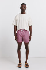 Springfield Kupaći kostim sa printom li&scaron;ća i džepom sa rajsfer&scaron;lusom Bordo