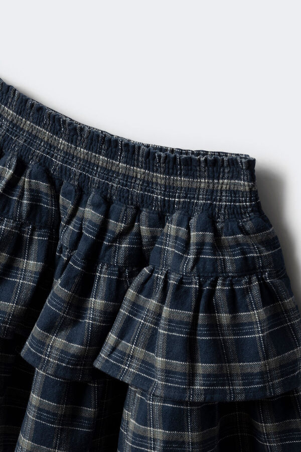 Springfield Kids Karirana suknja sa karnerima za devojčice Plava